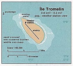 Map of Tromelin Island